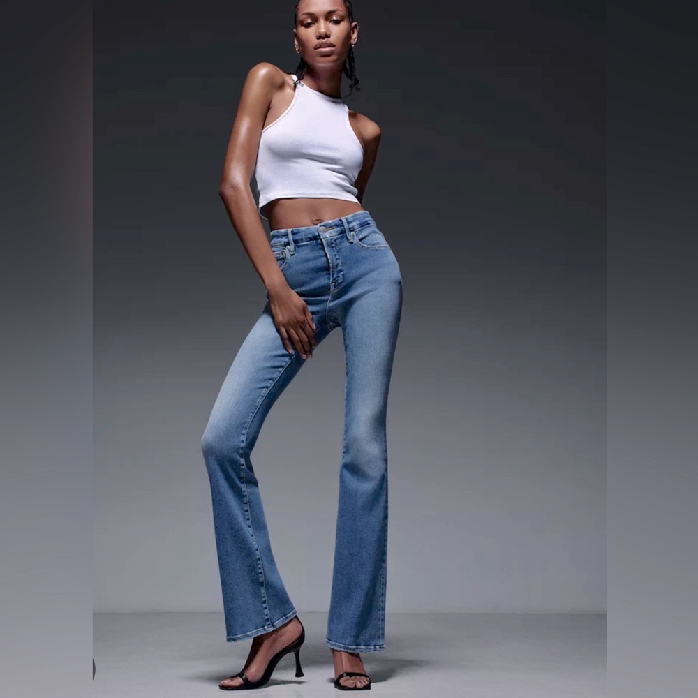 Good American x Zara Flare Jeans
